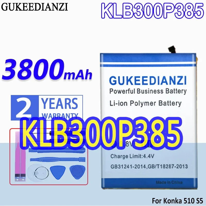 

Аккумулятор большой емкости аккумулятор GUKEEDIANZI KLB300P385 3800 мАч для Konka S5 510
