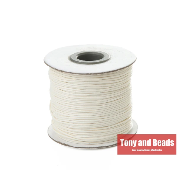 Waxed Cotton 1MM Cord for DIY Jewelry & Crafts - 100 Yards