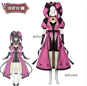 Costume Cosplay Cos Room TFC The Freak Circus Columbina - Abito da Clown Rosa dell'Angelo - Abbigliamento Spaventoso Yandere Horror