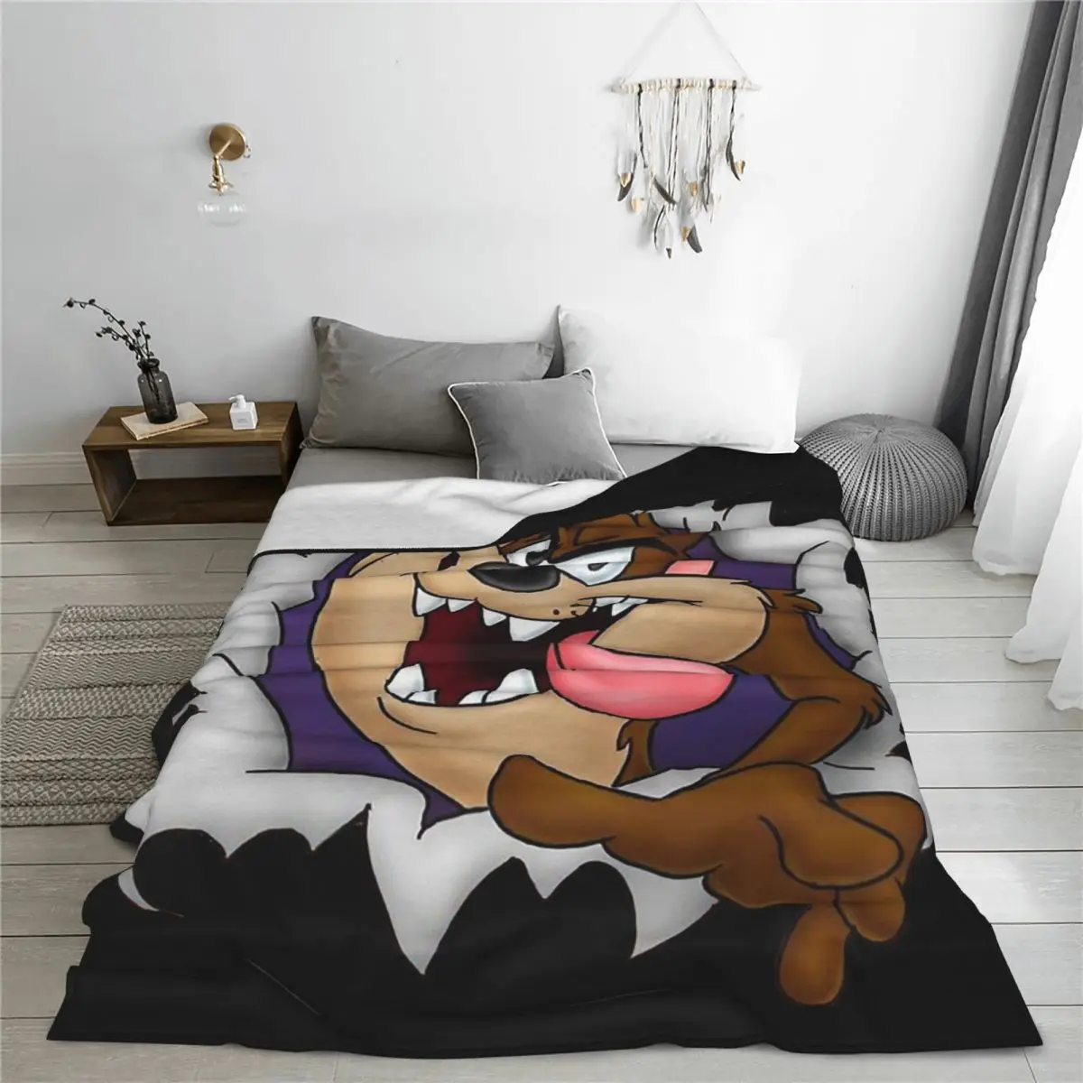 Tasmanian Devil Blankets Fleece Super Soft Sofa Throw Blankets For Couch Bedding Office Throws Bedspread Quilt 4