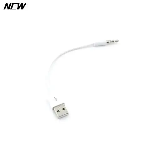 

1PC 15cm 3.5mm AUX To USB 2.0 Charger Data Sync Audio Adapter Cable For MP3 Cord