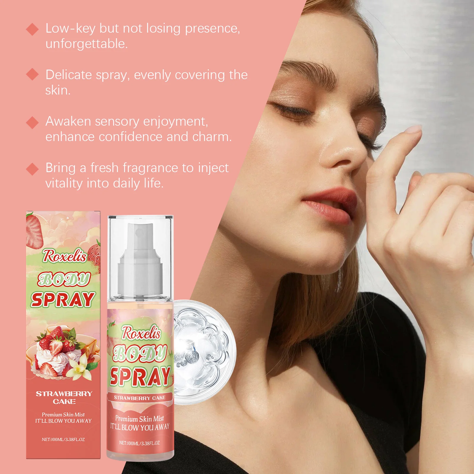 Roxelis juicy strawberry cake bodymist hydraterend_voghion.com