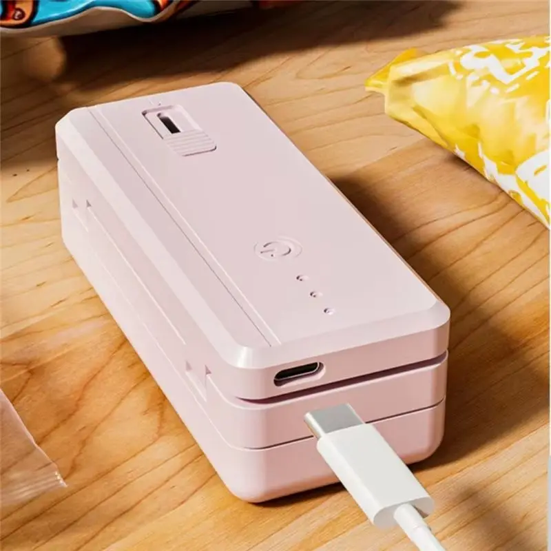 AEE6-2-In-1 미니 휴대용 밀봉기 - 주방용 USB 충전식 식품 포장 도구, 컴팩트하고 효율적입니다.