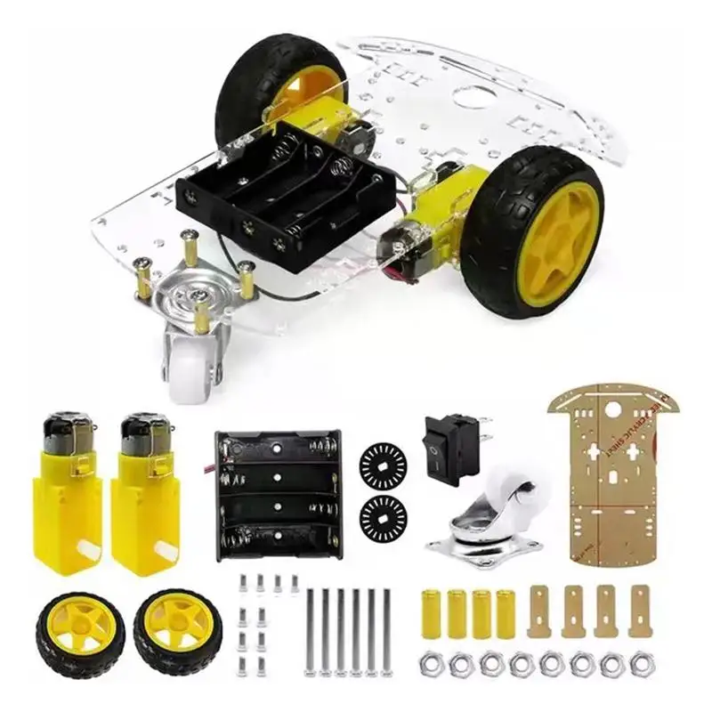 Kit Châssis Robot 2WD 4x4 Moteur 130 Voiture RC DIY