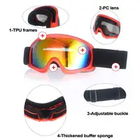 Kids Ski Goggles With UV Protection Anti-Fog Soft Snow Goggles Winter Snowboard Children Skiing Glasses For New Year 2