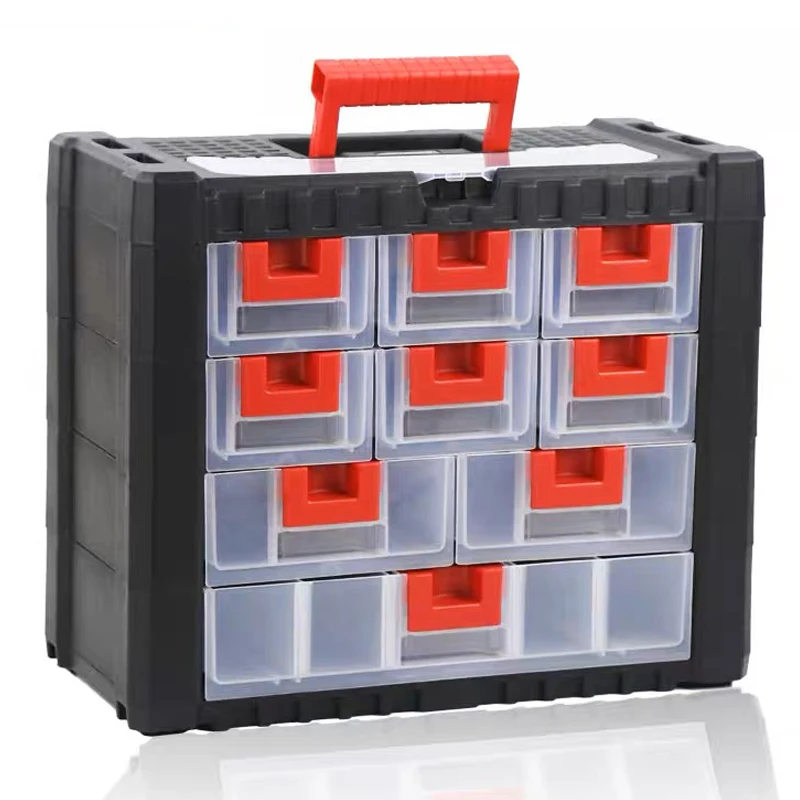 

Multi-grid Tool Box Drawer Type Portable Toolbox Robot Accessories Storage Boxes Hardware Screw Classification Component Case