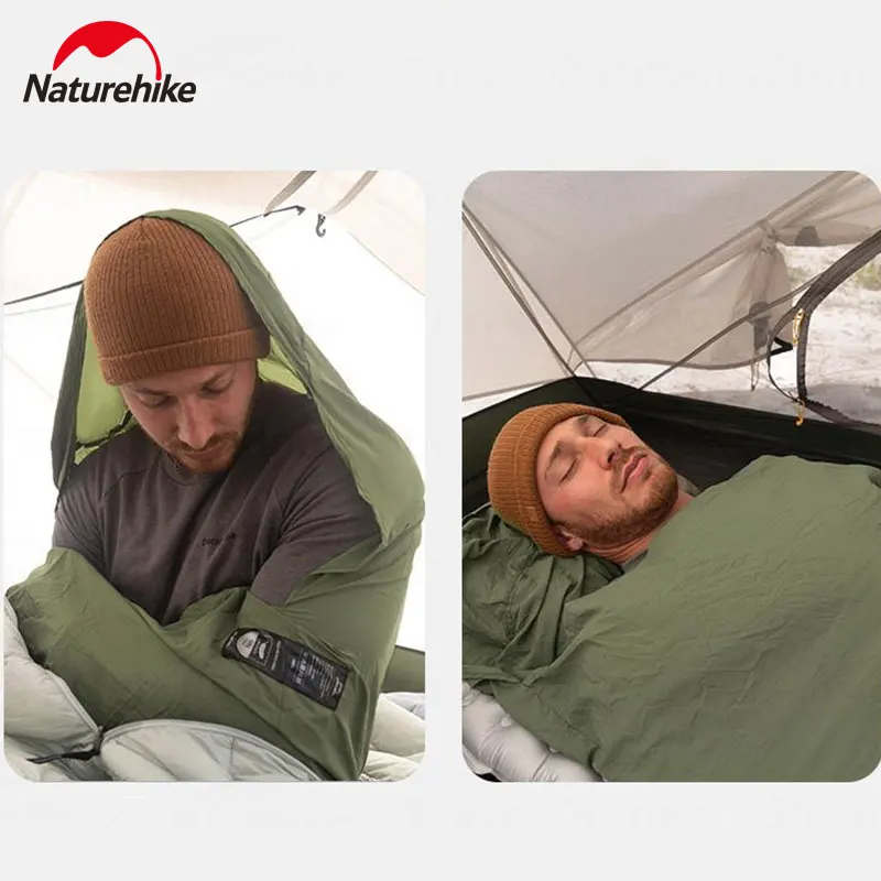 Naturehike Sleeping Bag Liner Single Stretch Envelope Sleeping Bag 128g Camping Accessories sleeping bag