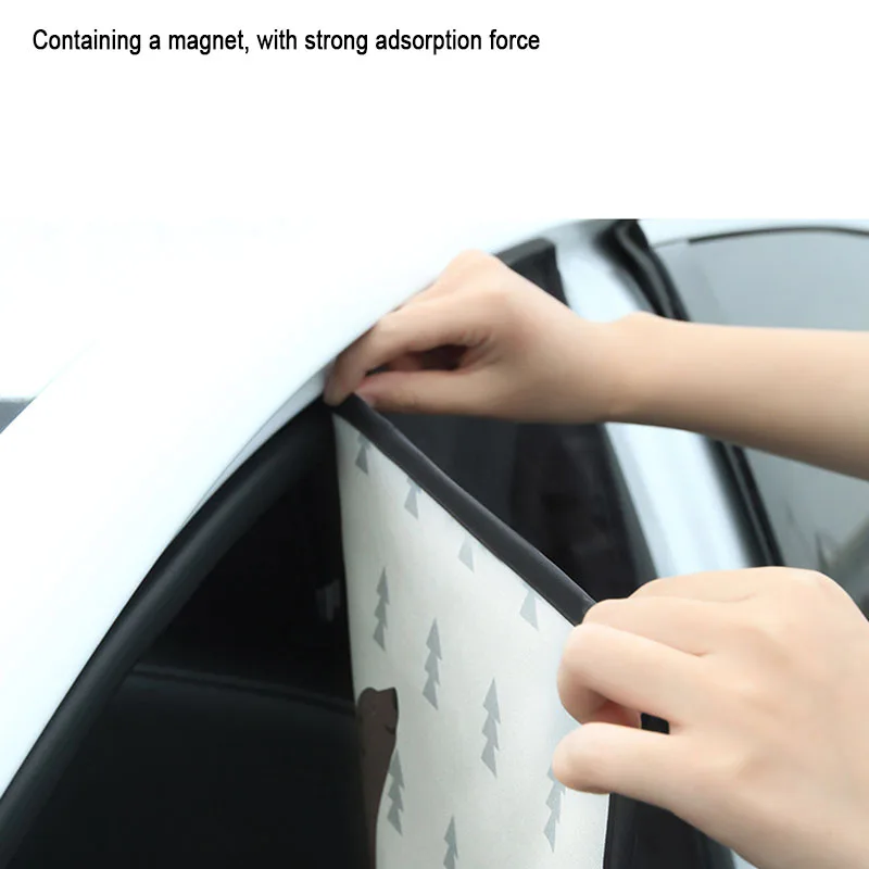 Car Sunshade Side Window Universal Cartoon Sun Protection Insulation Car Magnetic Curtain Window Sunshade Cover