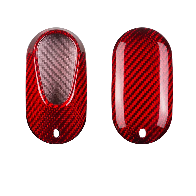 Silicone Remote Key Cover With Carbon Fiber Pattern For Mercedes Benz A-Class, E-Class, S-Class