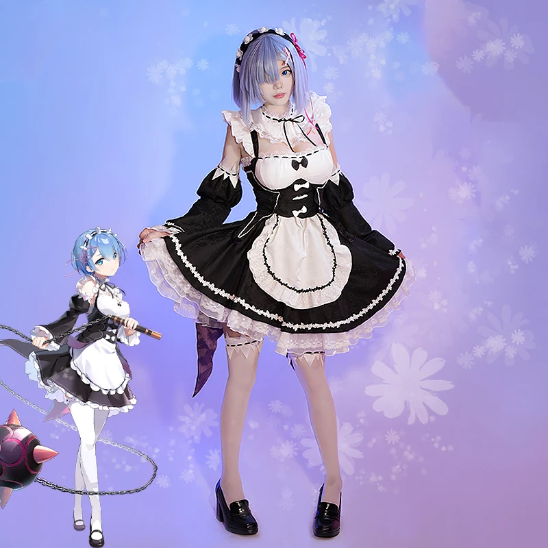 Re:Zero Rem Maid Uniform Cosplay Costume