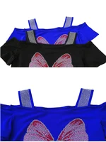 Summer Women European Clothes T-Shirt Sexy Luxury Hot Diamonds Elegant Tops Female Brand Design Bow Streetwear Tees - Image 6