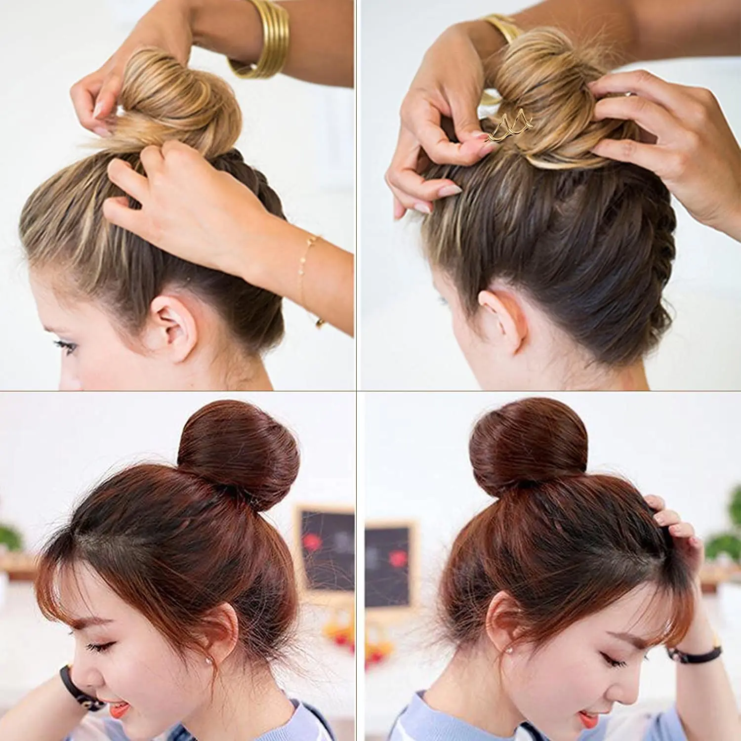 10 teile/los Metall Spirale Haar Pin Spin Clip Stick Für DIY Twist Haarspange Coiffure Frauen Mädchen Schmuck Haarspange Kopfbedeckungen Zubehör – Detail 5