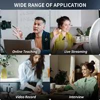 K60 Wireless Lavalier Microphone Audio Video Recording Mini Mic For iPhone Android Laptop Live Gaming Mobile Phone Microphone 5