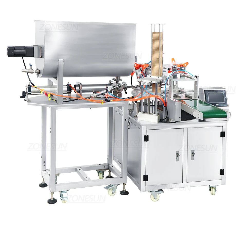 ZONESUN ZS-FS600 Automatic Cup Ice Cream Packaging Machine Paste Filling Sealing Machine