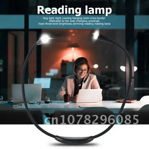 

Neck Reading Light LED Knitting Crocheting Hug Lamp Flexible Arm Book Lamp for Portable Camping Repairing Running Light