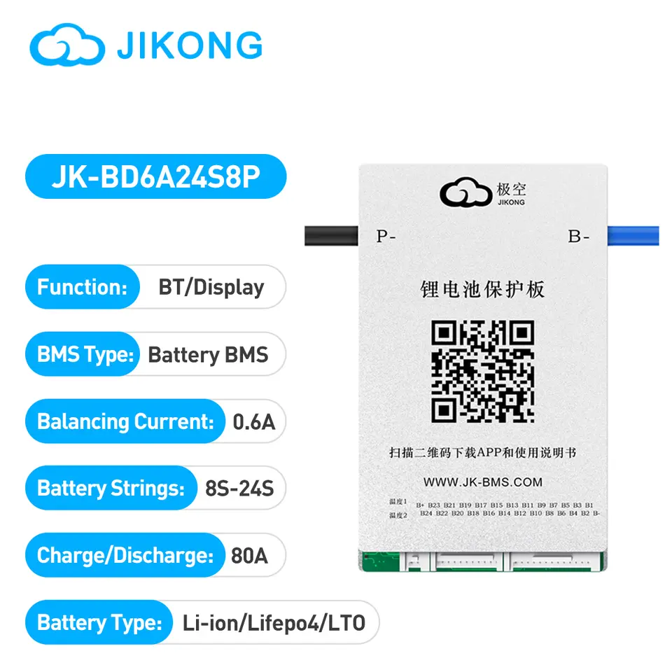 JIKONG JKBMS Smart Active BMS 8S-24S Li-ion/ Lifepo4/ LTO 0.4A-2A Battery Balance Management System 80A 100A 120A 150A 200A 300A image 8