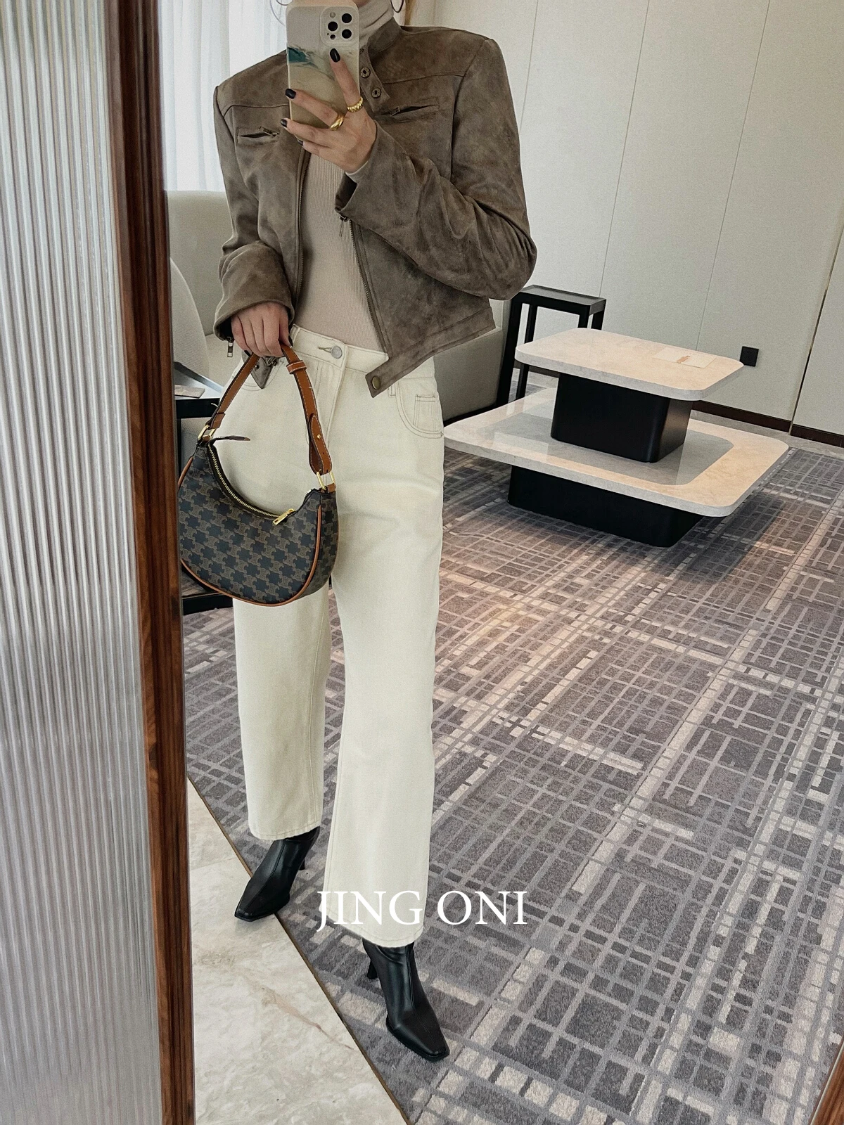 2023 Woman Leather Jackets Coat Moto Biker Zipper Clothing Winter Bomber Y2k Blazer Crop Luxury Elegant Korean Fashion Vintage