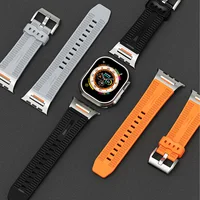 Bracelet de sport pour hommes adapté pour Apple Watch S11 10 46mm Ultra 3 49mm 45 44 40 38mm bracelet en silicone adapté pour iWatch 987SE6453 3