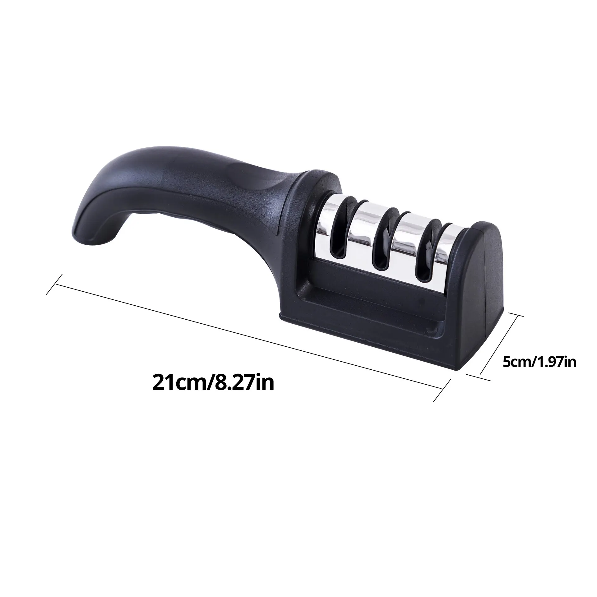 Kitchen Three Segment Knife Sharpener Household Multi Functional Hand Held Three Purpose Sharpening Stone knife sharpener kitchen knife sharpener knife sharpening stone 1Pc