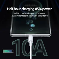 Fast Charging Cable Universal 120W 10A USB Type C Cable Super For Samsung Huawei Xiaomi Redmi Data Cord 0.3M/1M/1.5M/2M - Image 6