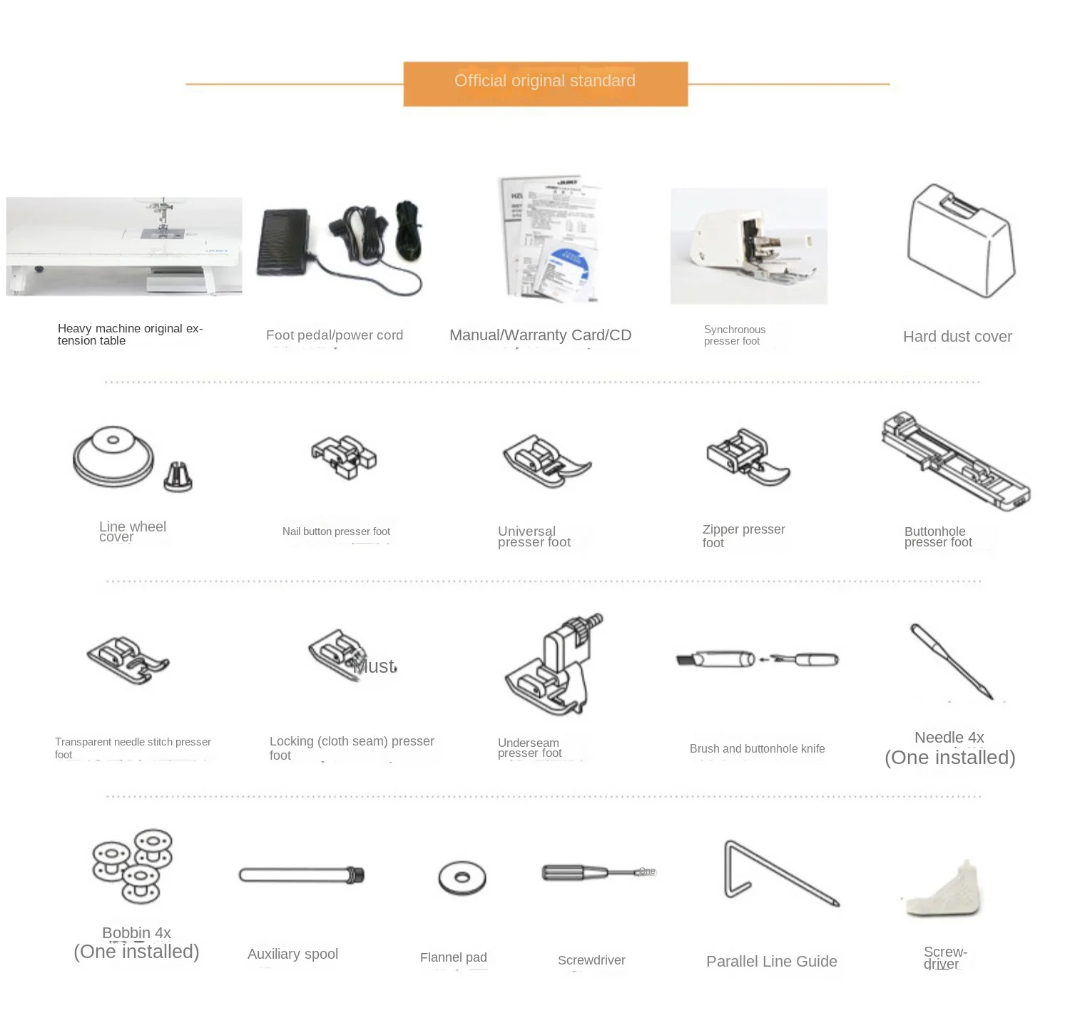 Heavy Machine 80H Home Electronic Fully Automatic Sewing Machine Desktop Multi f