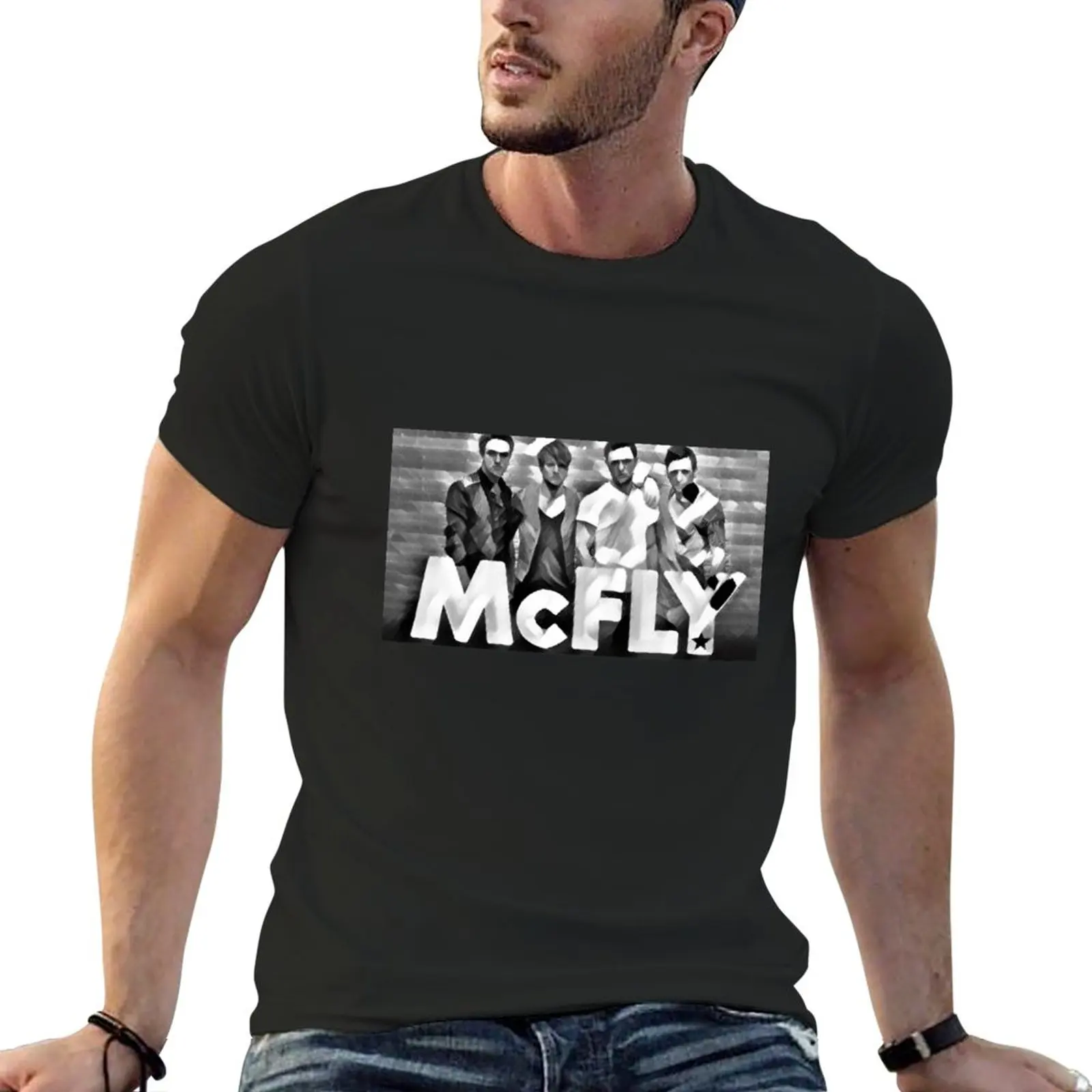 

New McFLY band Artwork T-Shirt tops cute clothes oversized t shirt big and tall t shirts for men