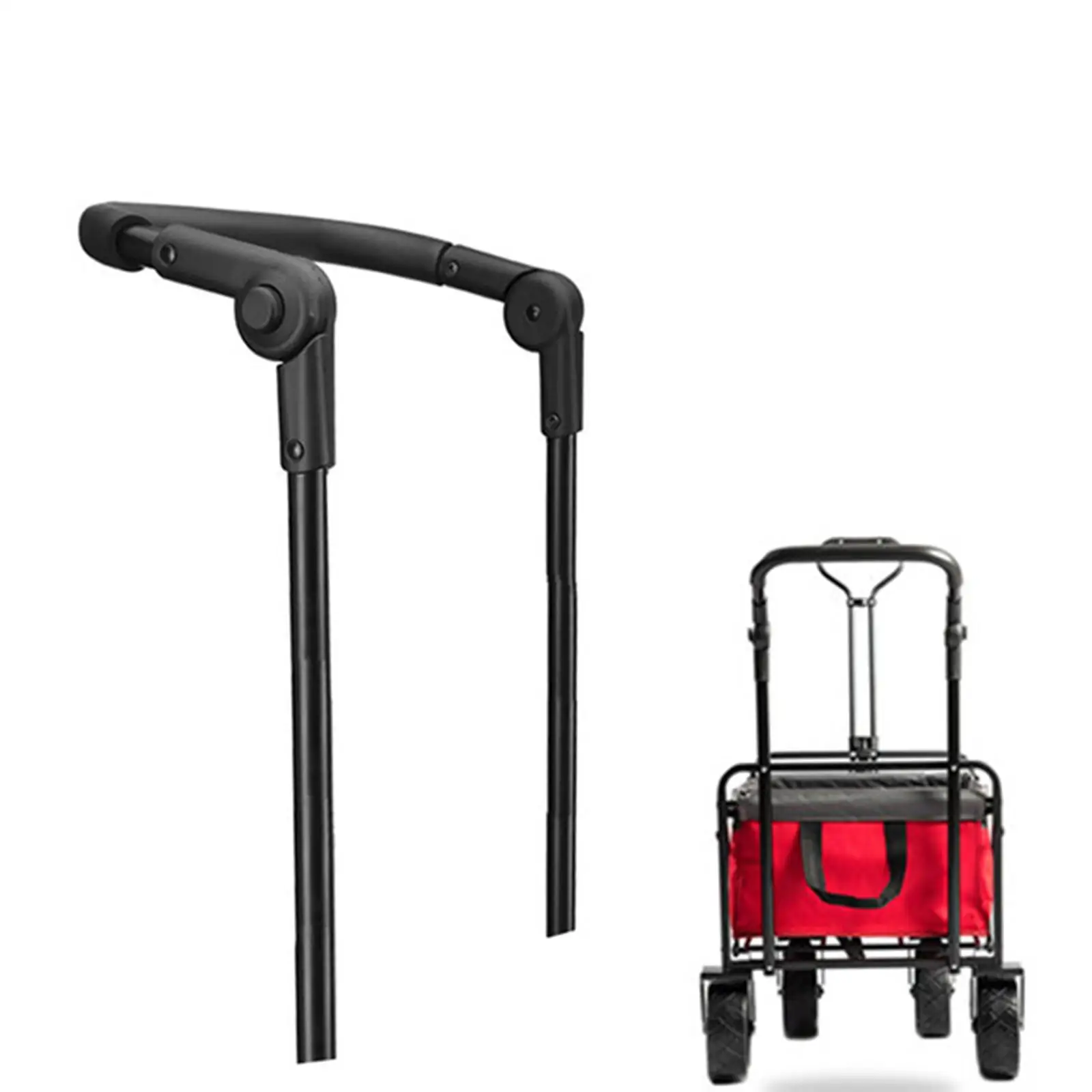 Folding Push Handle Replacement Attachment Extendable Utility Holder for Beach