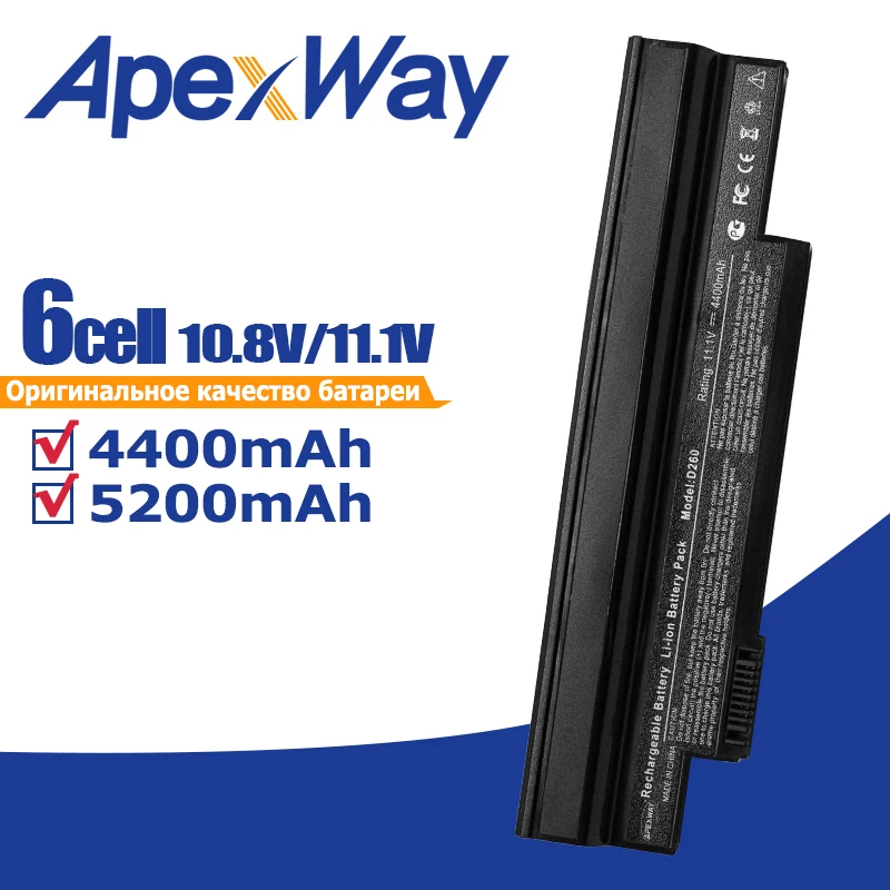 

Аккумулятор Apexway для ноутбука Acer Aspire one 532h 532G AO532h для eMachines 350 eM350 NAV51 NAV50 UM09H31 UM09H41 UM09G31 UM09H75