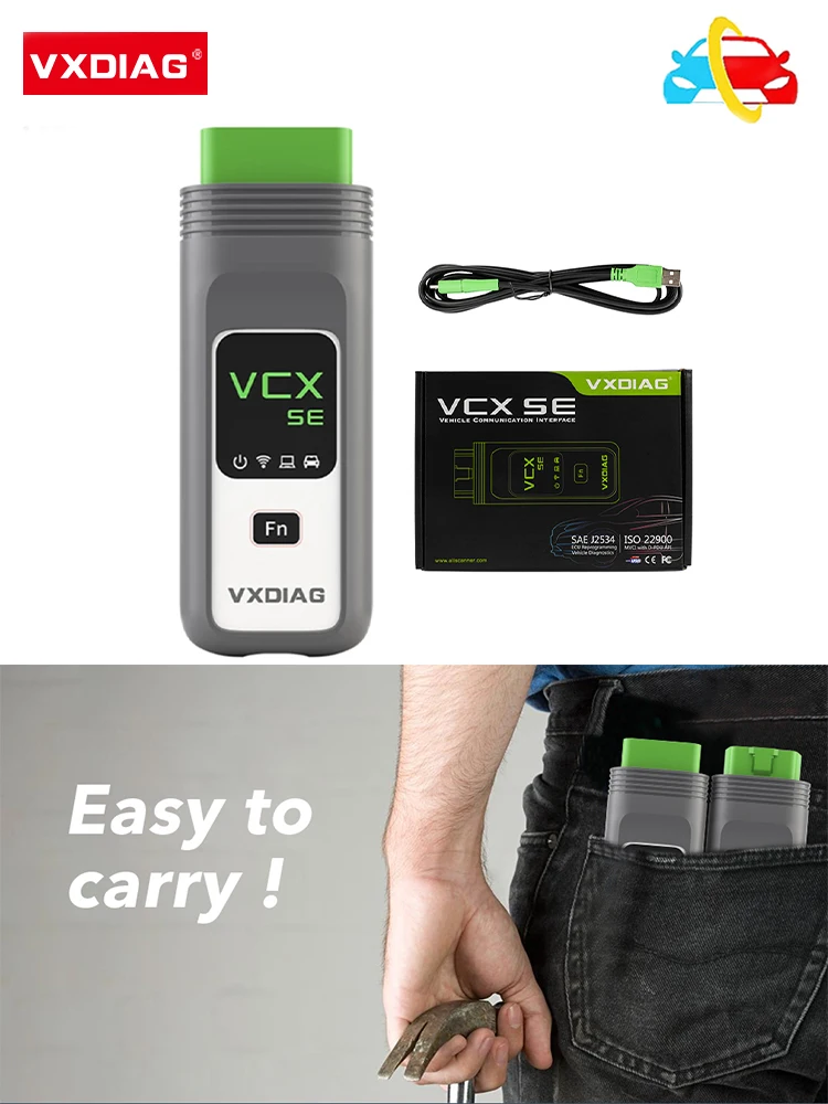 VXDIAG VCX SE DoIP For Mercedes Benz Car Diagnostic Tool OBD2