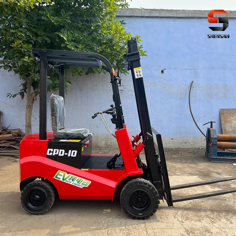 

Load Unload 1TON 1.5TON electric pallet stacker crane all rough terrain cargo handling forklift lifting height 3m customized