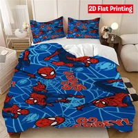 Housse de couette et taie d'oreiller Spider-Man, ensemble de literie Spider Hero, décoration de chambre pour adulte et enfant, taille simple, double, grande taille 5