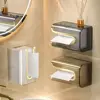 Punch-Free Creative Tissue Box Wall-Mounted Paper Towel Napkin Storage Box Household Kitchen Bathroom Paper Organizer 1