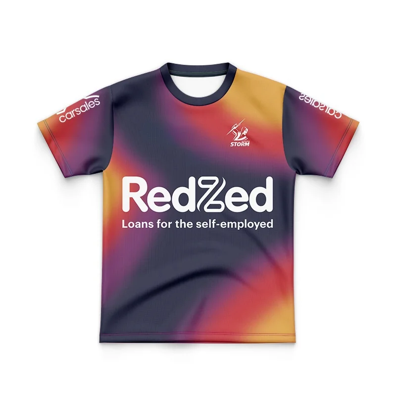 thumbnail image 1 of Polo de entrenamiento verde NRL Storm 2024 para niños y hombres (nombre y número personalizados), 1 of 5