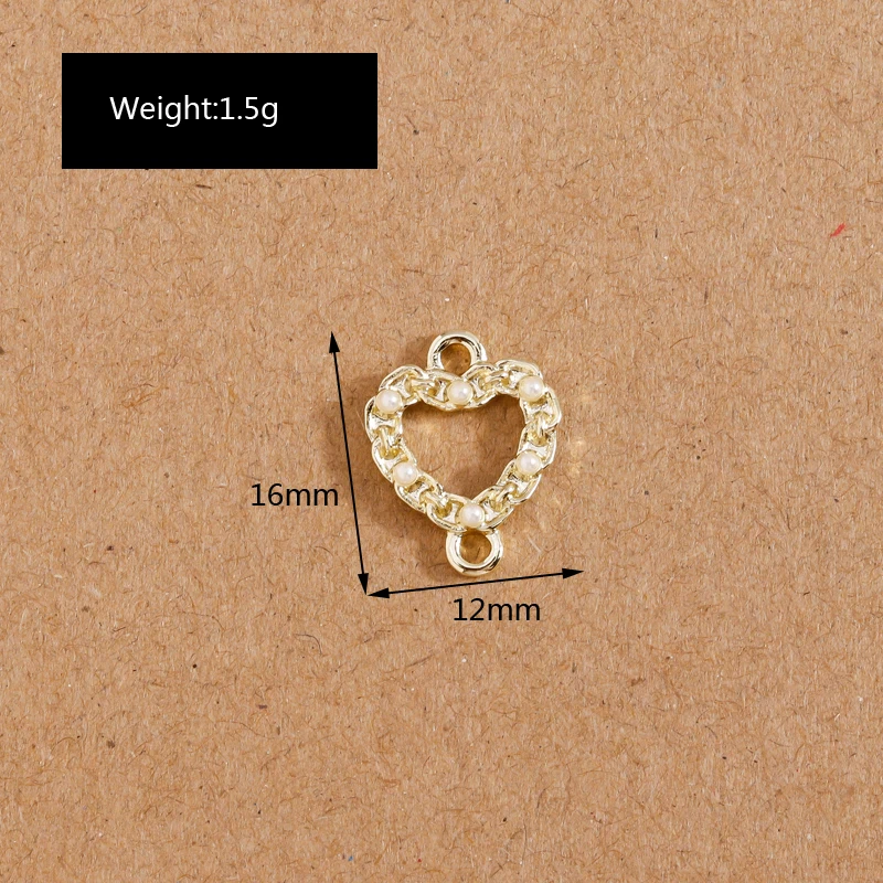 8 Teile/los Nette Kristall Bär Mond Stern Liebe Herz Charms für Schmuck Machen Frauen Mode Ohrringe Anhänger Halsketten Zubehör – Detail 16