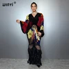 WINYI Pleated Elastic Loose Dress Beach Cover Up Abaya Dubai Luxury Party Dress Fashion Evening Dress Abaya Muslim Woman Kaftan 1
