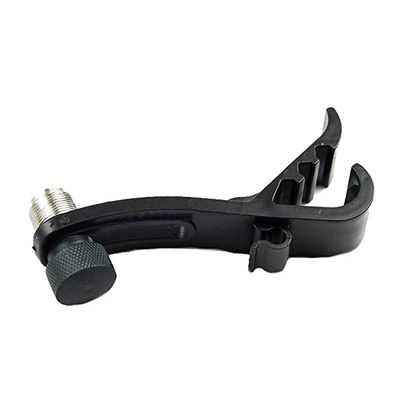 Drum Microphone Clips Rim Mount Holder Black Drum Microphone Shockproof Clip