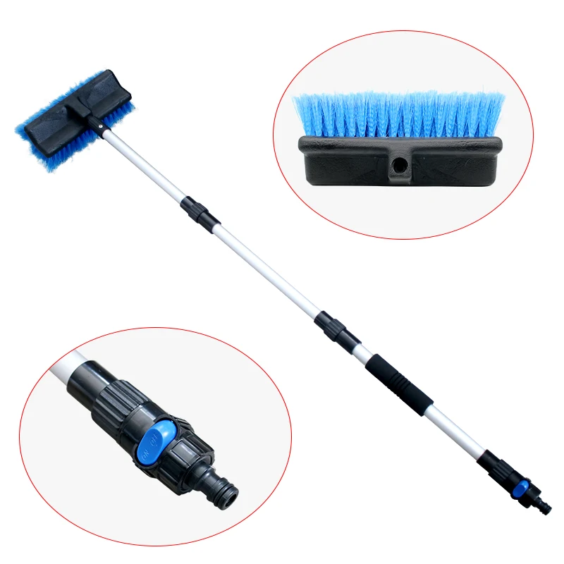 Ngapew 2 Testine Per Spazzola Lavaggio Auto 25,4 Cm - Setole Morbide Per Esterni, Ricambio Per Camper, Camion, Barca, PVC Robusto