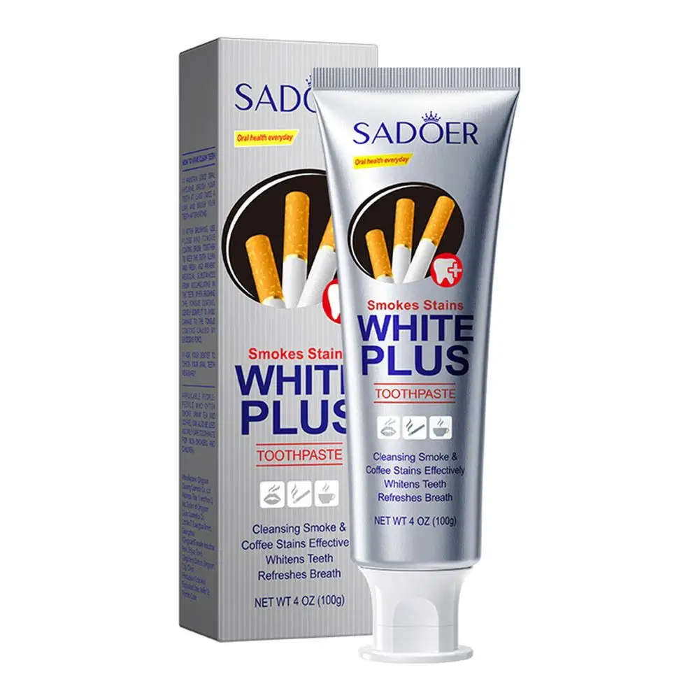 Sadoer Smoke Stain Removal Coffee Stain Whitening Toothpaste Teeth And Gum Cleans J7o4
