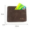 New Men Short Wallets Retro Simple Card Holder Male Purse High Quality PU Leather Photo Holder Fashion Casual Men's Wallet 2