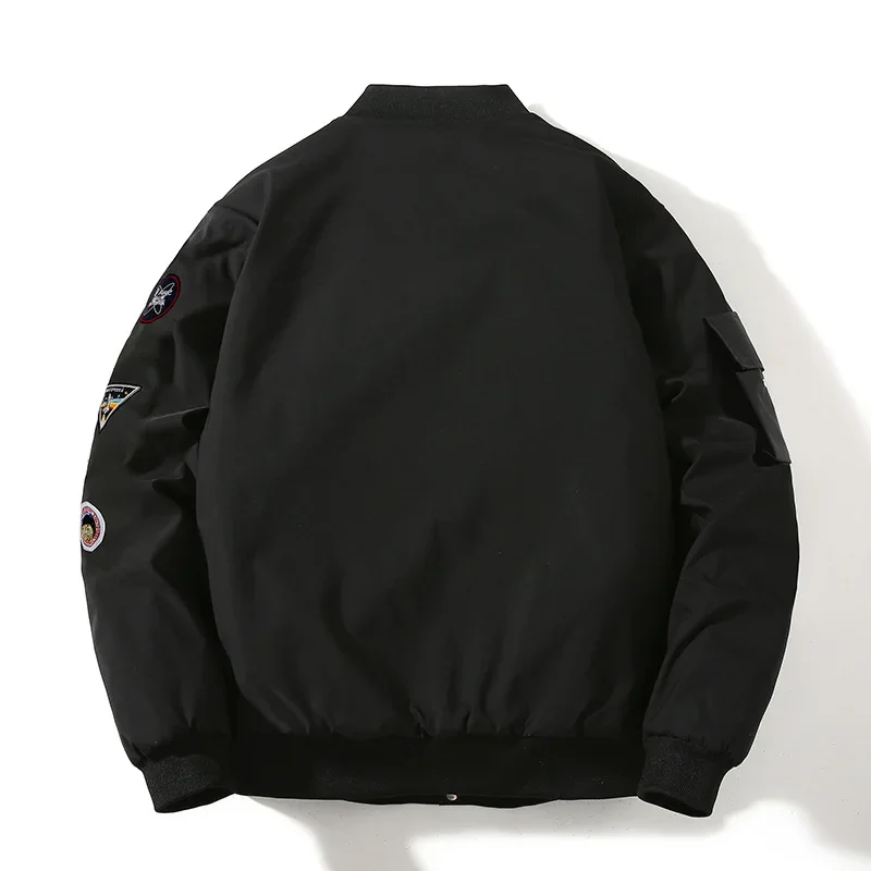 Mens Winter Cotton padded Jackets Bomber Jacket Coats Men's Windbreaker Thick Warm Male Parkas Air Force Baseball Outerwear