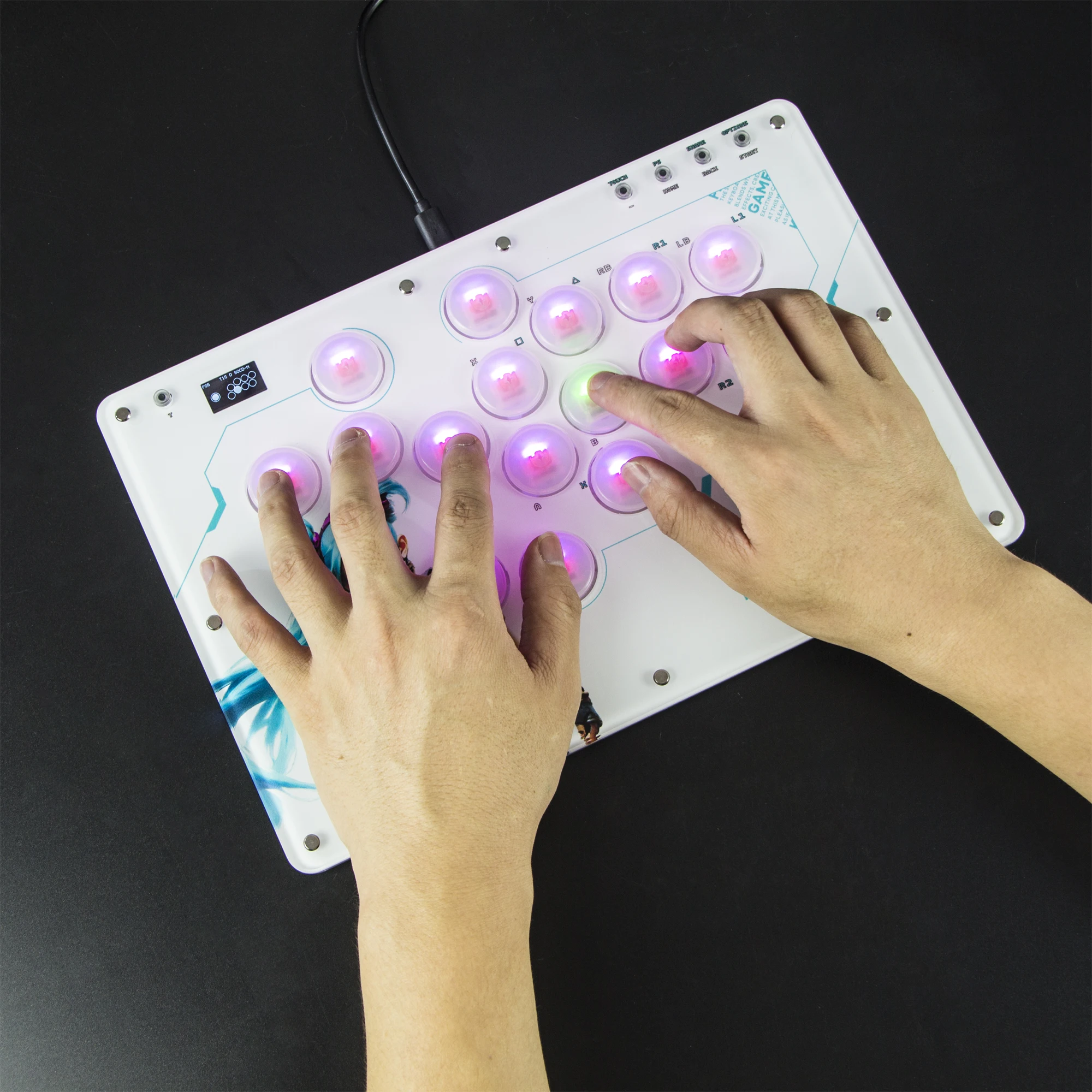 新品 コントローラーFIGHTBOX  Arcade Joystick Reim FightBox M8 Arcade Joystick Game Controller for PC/PS/XBOX