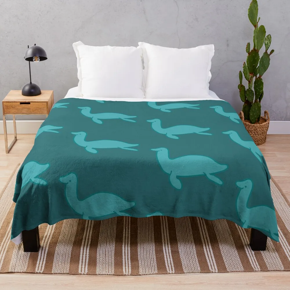 

plesiosaur Throw Blanket Bed covers anime
