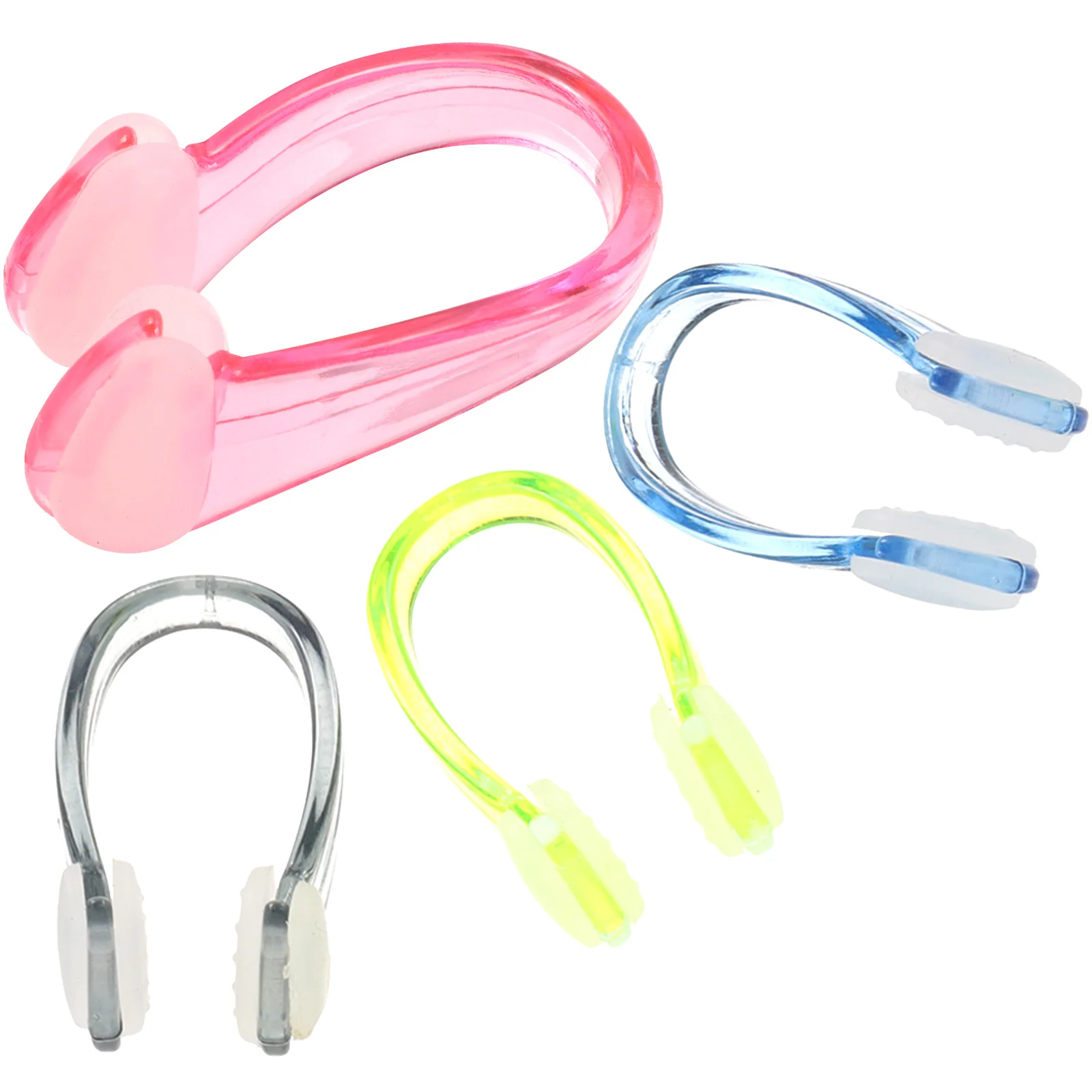 4 Pcs Swimming Nose Clip Plugs for Adult Playset Accessories Ear Desktop Portable Silicone Supply Small Child