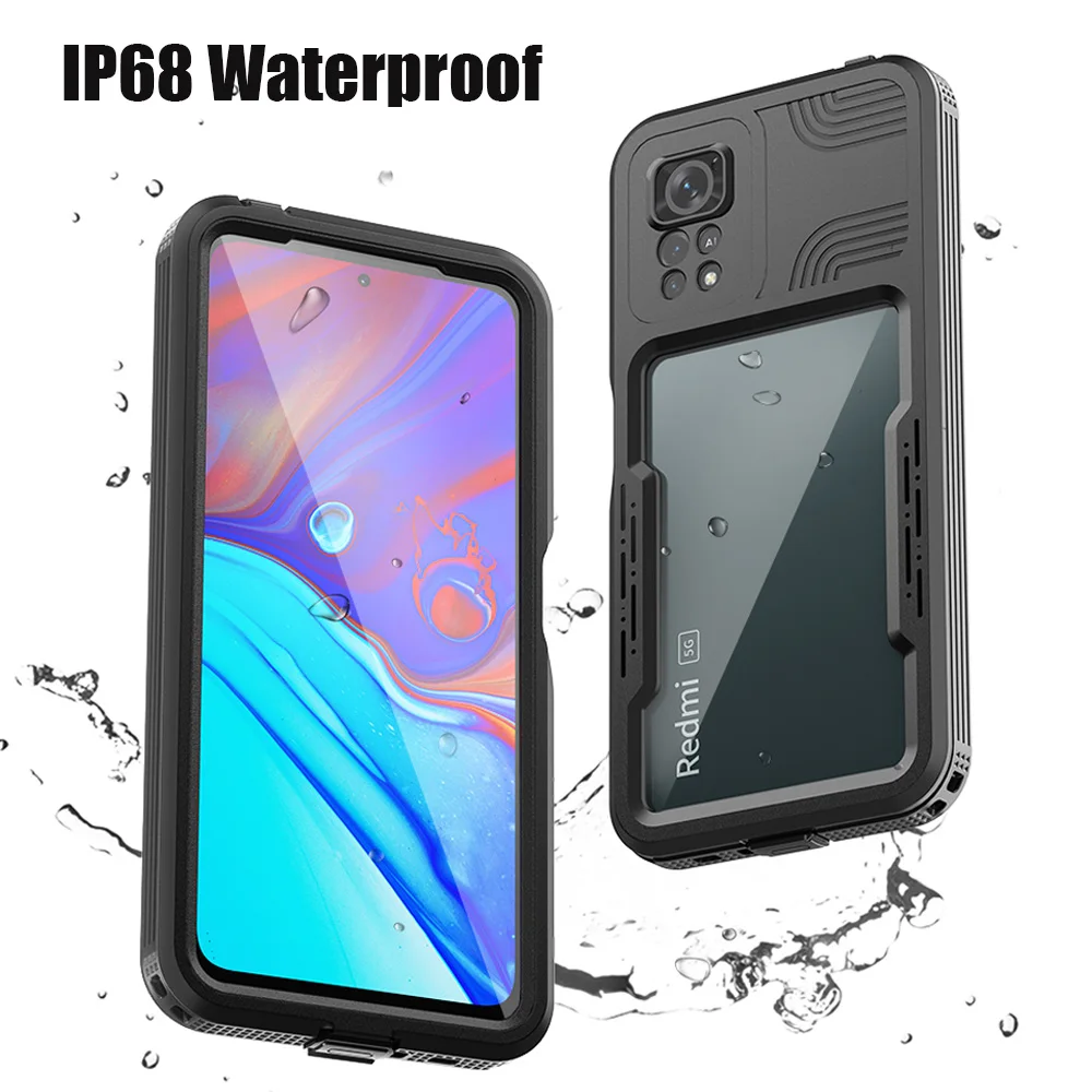 

Чехол для телефона Redmi Note 11 Pro Global IP68 Водонепроницаемый чехол для дайвинга подводный противоударный чехол Оригинальный чехол для улицы