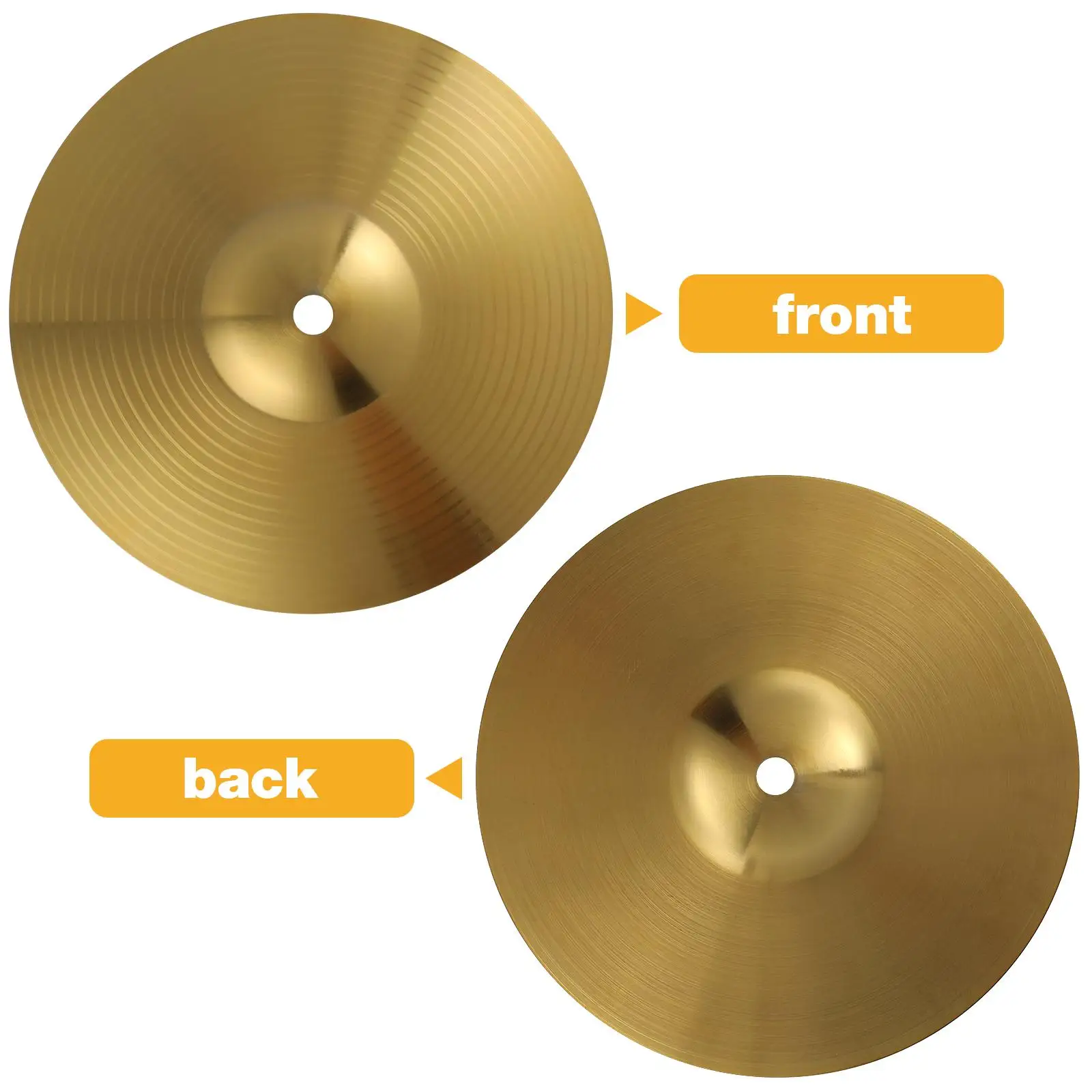 Professional 14 Inch Brass Cymbal for Drums Kit Jazz Drum Set Hat Crash Ride Sturdy Clear Sound Quality Drum
