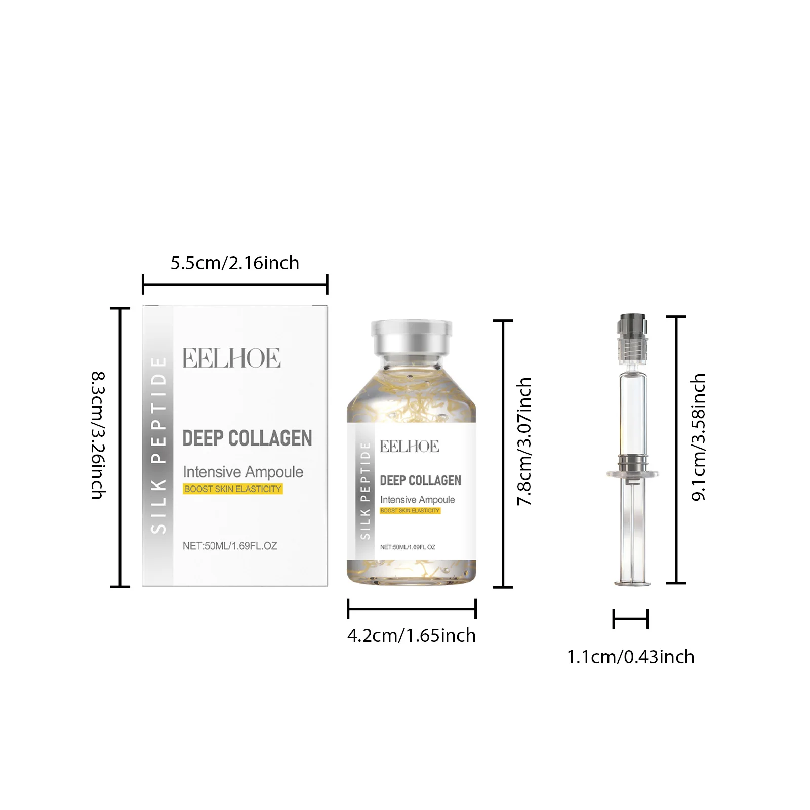 Seidenpeptid Intensiv-Lifting-Ampulle Tiefenwirksames Kollagen-Revitalisierungs-Essenz Gesichtsstraffendes Glättendes Anti-Aging-Serum Scbf14829A3A2404Fb6A9De2Dd74B5F62Y