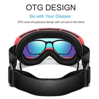 Lunettes de Ski Anti-buée pour hommes et femmes, pour Sports de plein air, snowboard, motoneige, UV400, lentille rechargeable, pour adolescents, cyclisme de noël 4