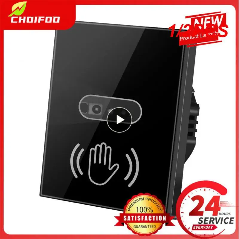 

Умный настенный светильник CoRui, 1/2 шт., переключатель с инфракрасной панелью, ЕС, 10 А, 90-250 В, нейтральный провод, необходимый для умного дома без прикосновения