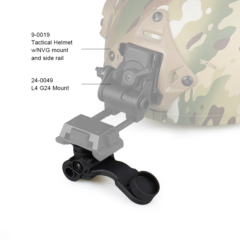 NVG Bracket Tactical Metal J Arm NVG Mount Helmet Bracket Adapter for Hunting Airsoft Pvs 14 Night Vision Goggles Dovetail J Arm gz240245