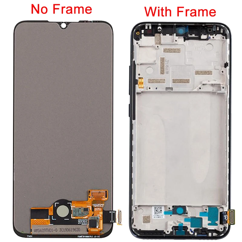 24290 - DISPLAY LCD FOR XIAOMI MI A3 / MI CC9E WITH FRAME SILVER  5603100090B6 - XIAOMI - 5603100090B6